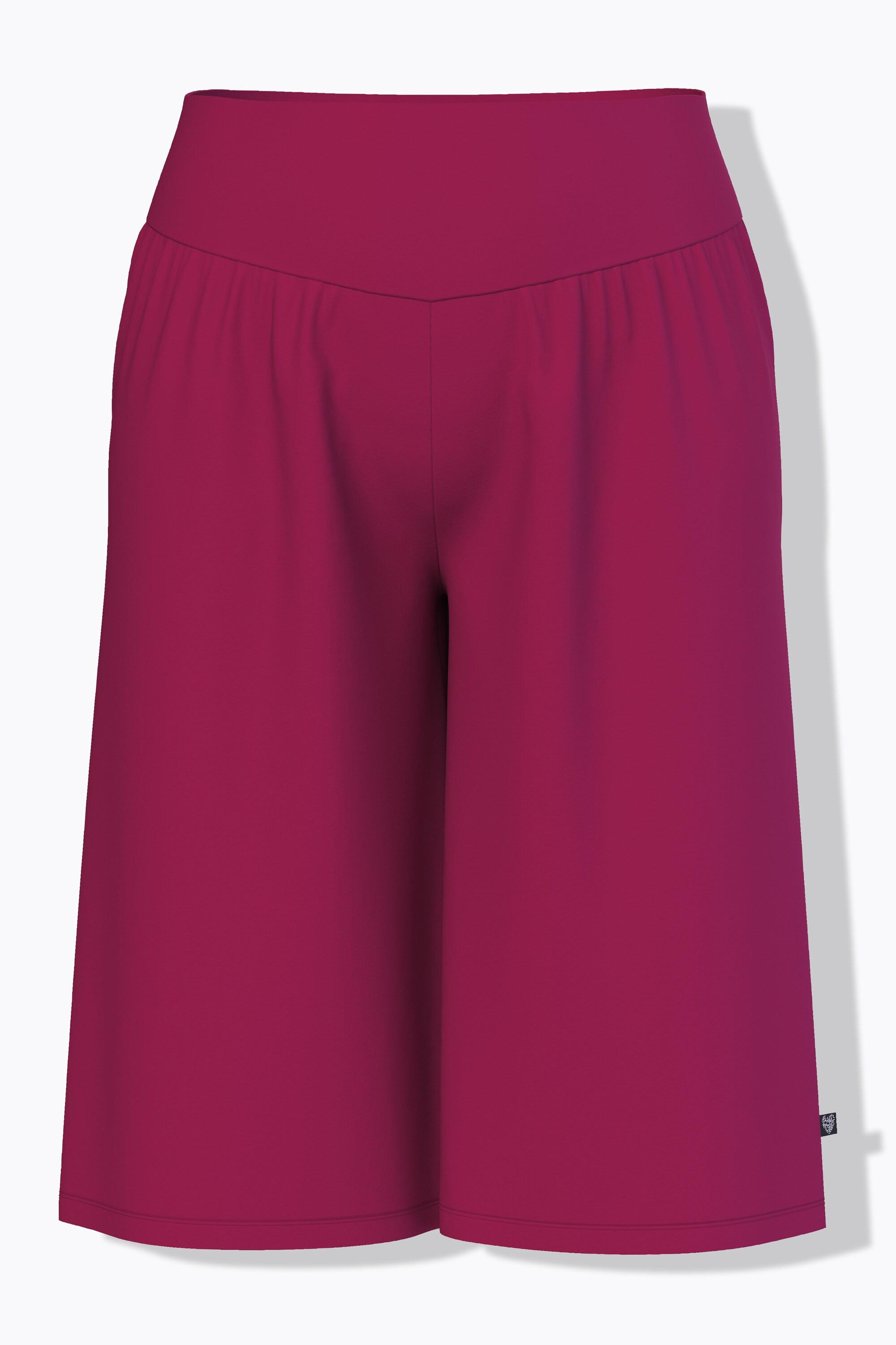 Ulla Popken Bermuda Weites Gerades Bein Elastikbund  