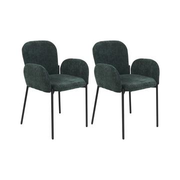 Lot de 2 chaises en Polyester Rétro ALBEE