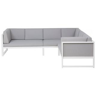 Beliani Set lounge pour jardin en Aluminium Moderne CASTELLA  