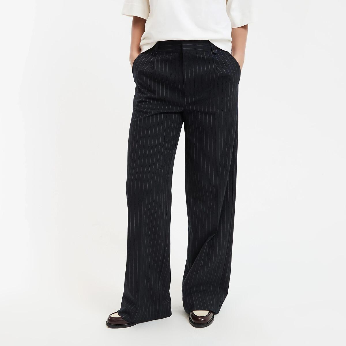 Image of Nadelstreifen-hose Damen Blau 34