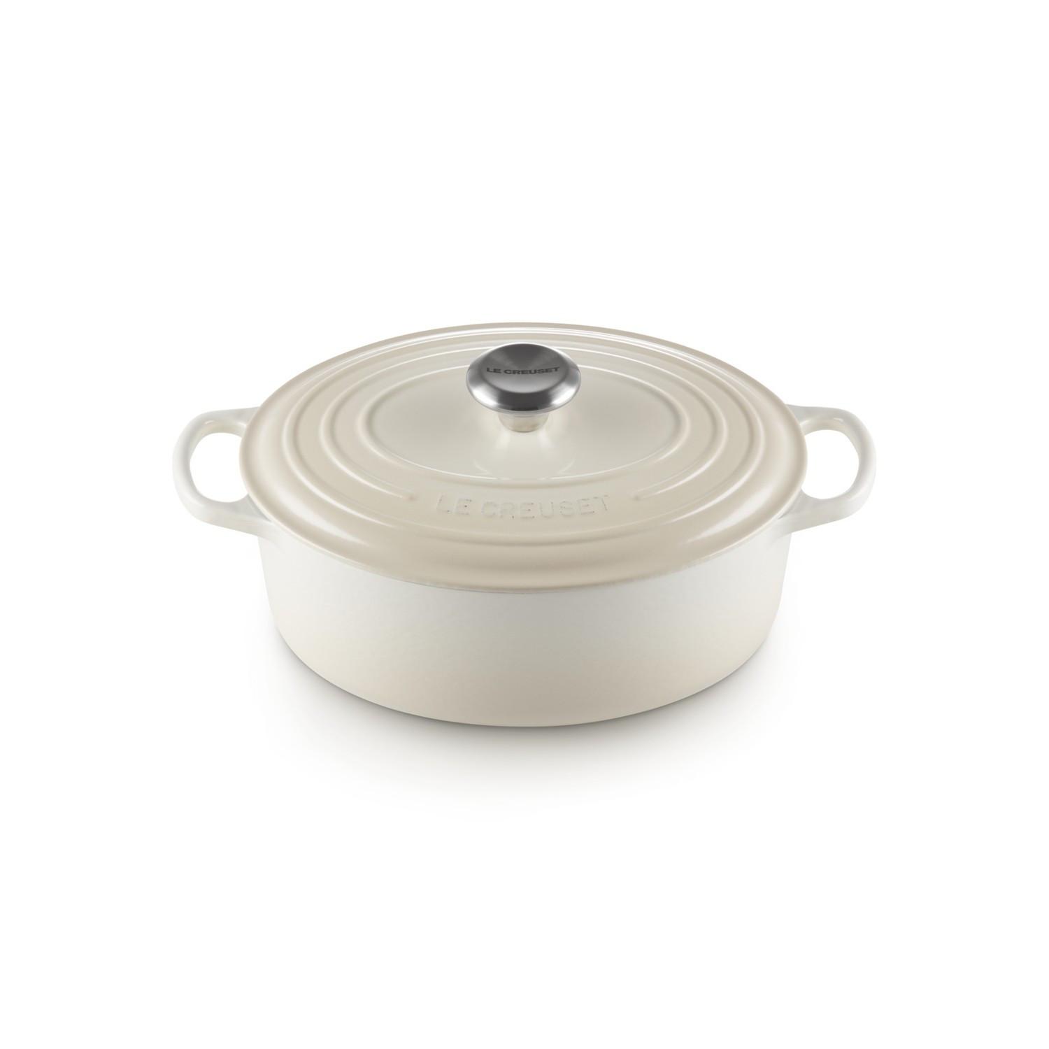 LE CREUSET Signature Bräter Oval  27 cm Meringue  