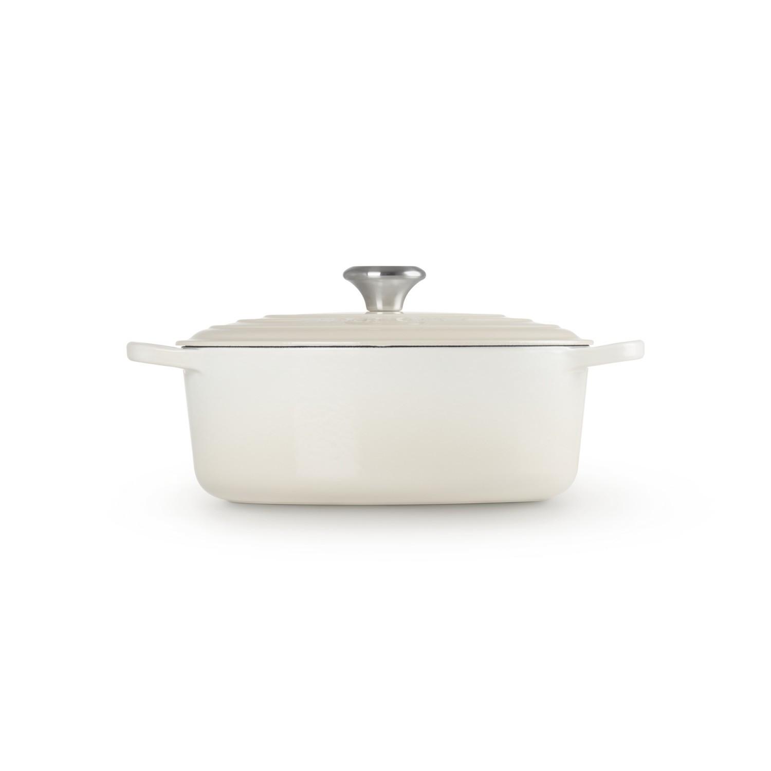 LE CREUSET Signature Bräter Oval  27 cm Meringue  