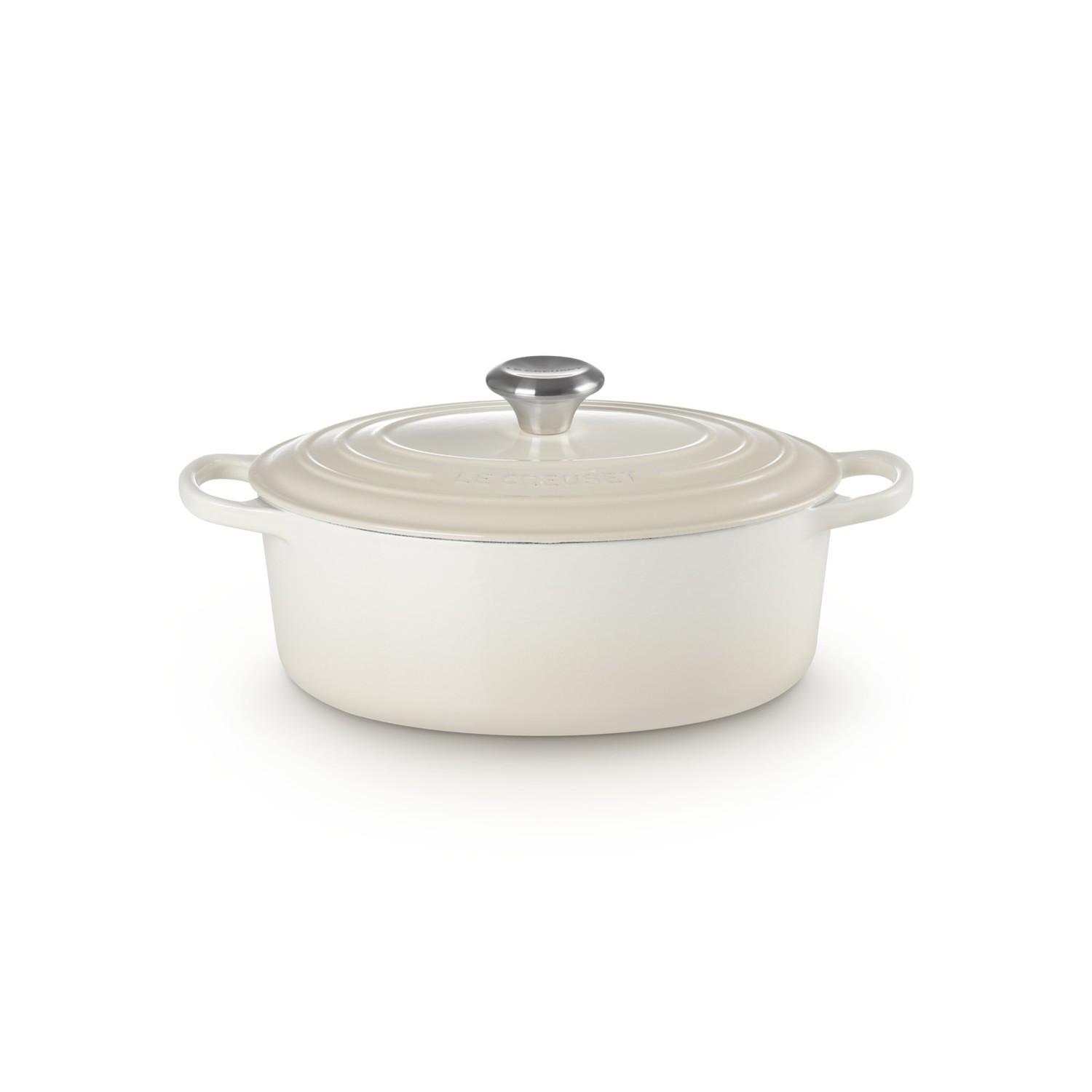 LE CREUSET Signature Bräter Oval  27 cm Meringue  
