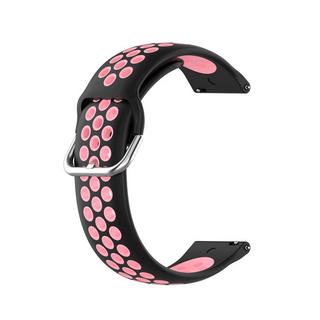 Cover-Discount  Bracelet sport en silicone 20mm troué rose 