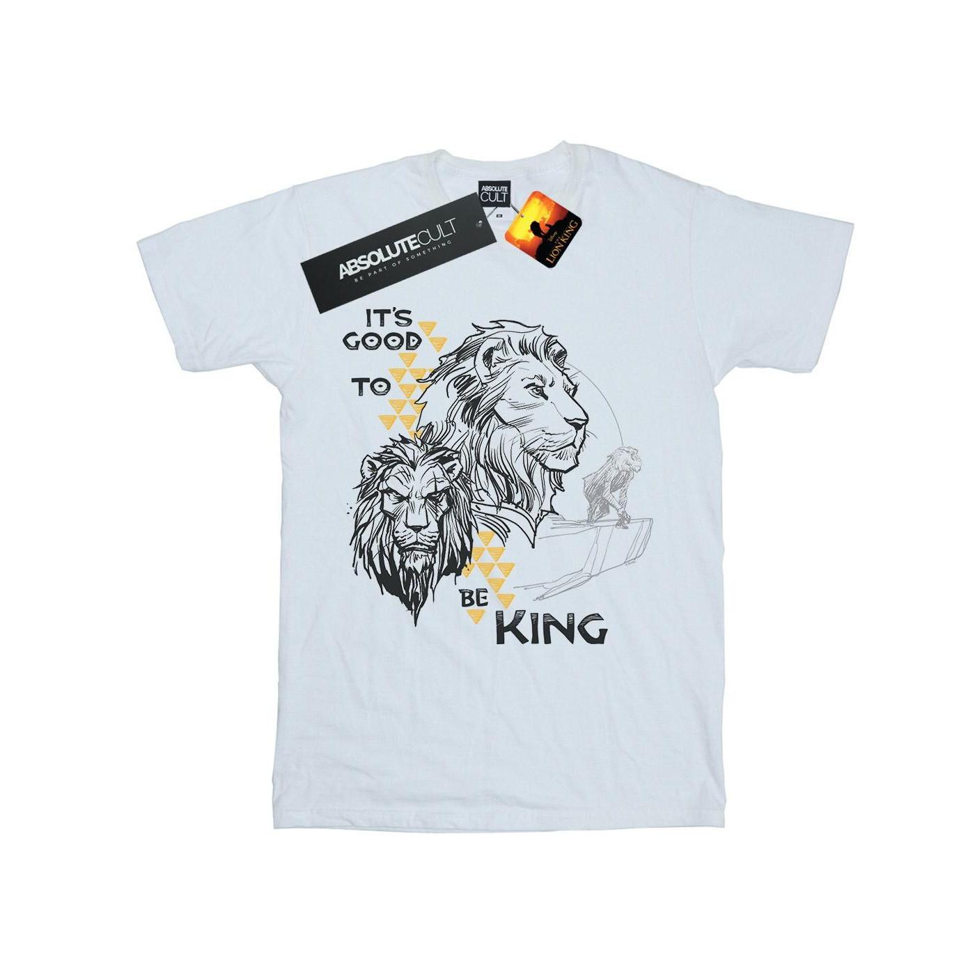 Image of The Lion King Movie It's Good To Be King Tshirt Damen Weiss S