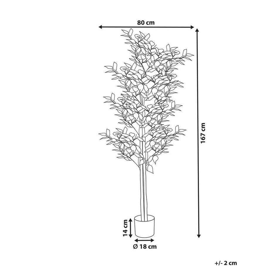 Beliani Plante artificielle en Matière synthétique FICUS  