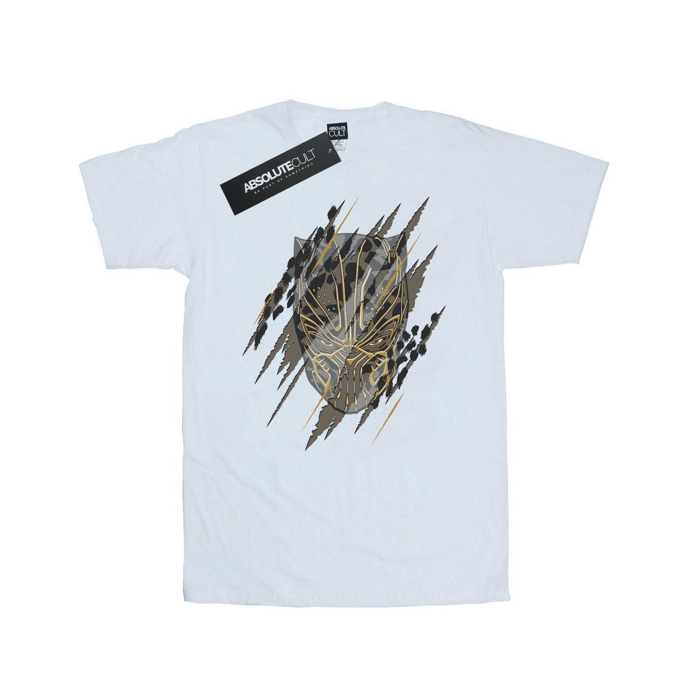 Image of Black Panther Gold Head Tshirt Herren Weiss XXL