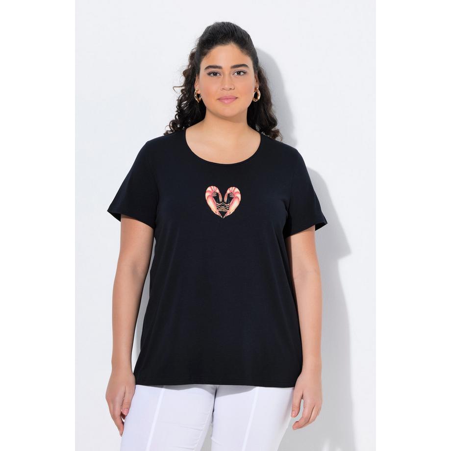 Ulla Popken Scampi Classic Girocollo Mezze Maniche T-Shirt  