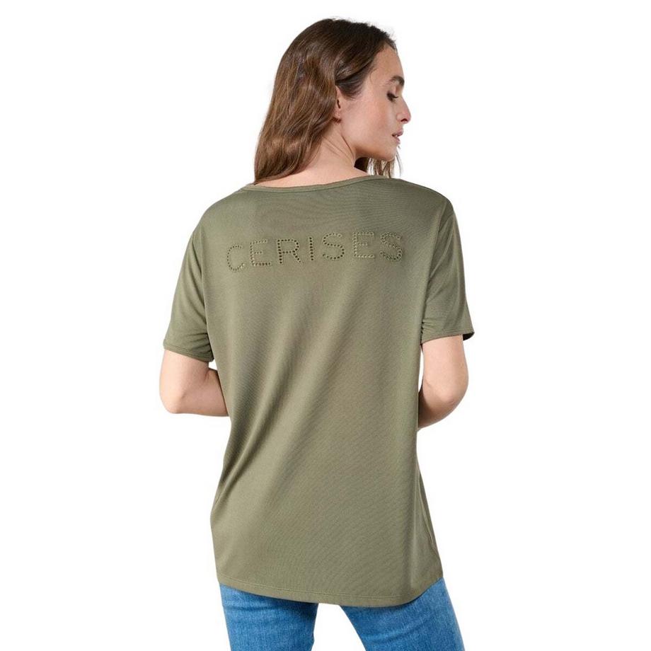 le temps des cerises Parodia V-Ausschnitt T-Shirt  