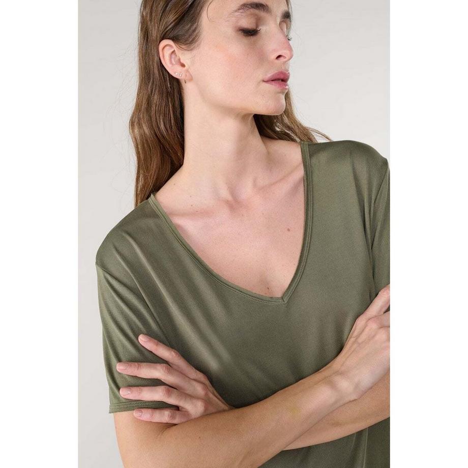 le temps des cerises Parodia V-Ausschnitt T-Shirt  