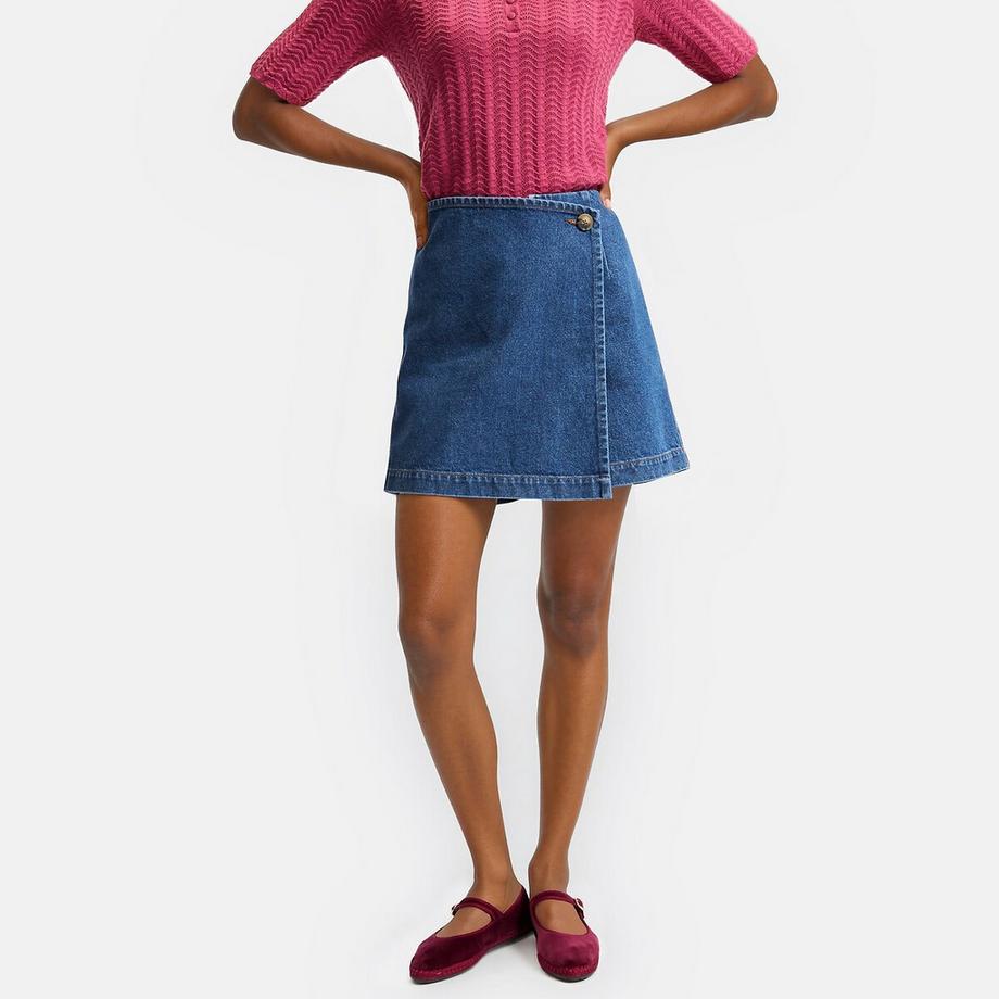 Skort aus Denim