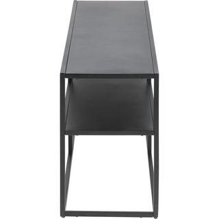 mutoni Tavolo TV Modern Line 1 ripiano in acciaio nero 120x30x46cm  