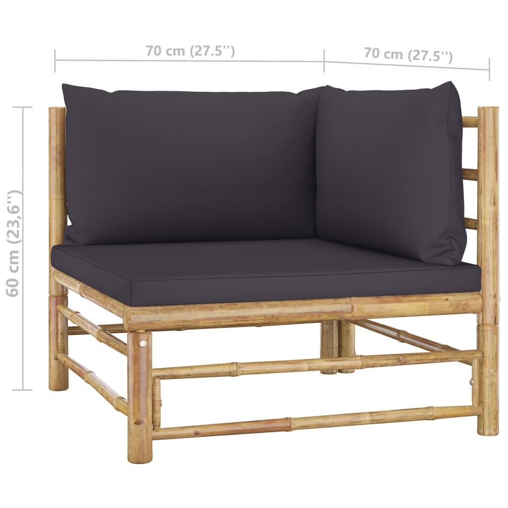 VidaXL Garten-lounge-set bambus  