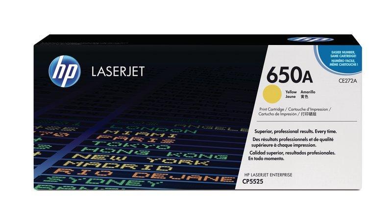 Hewlett-Packard  HP Toner-Modul 650A yellow CE272A Color LJ CP5520 15'000 Seiten 