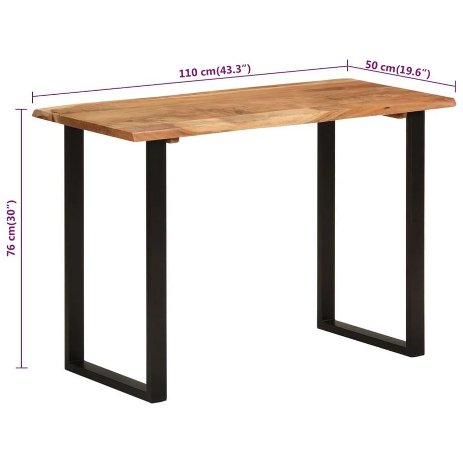 VidaXL tavolo da pranzo Legno di acacia  