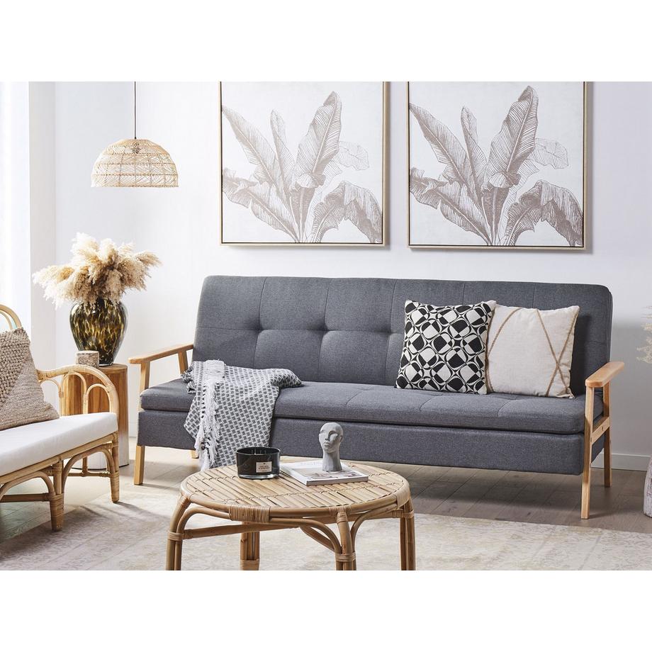 Beliani Schlafsofa aus Stoff  TJORN  