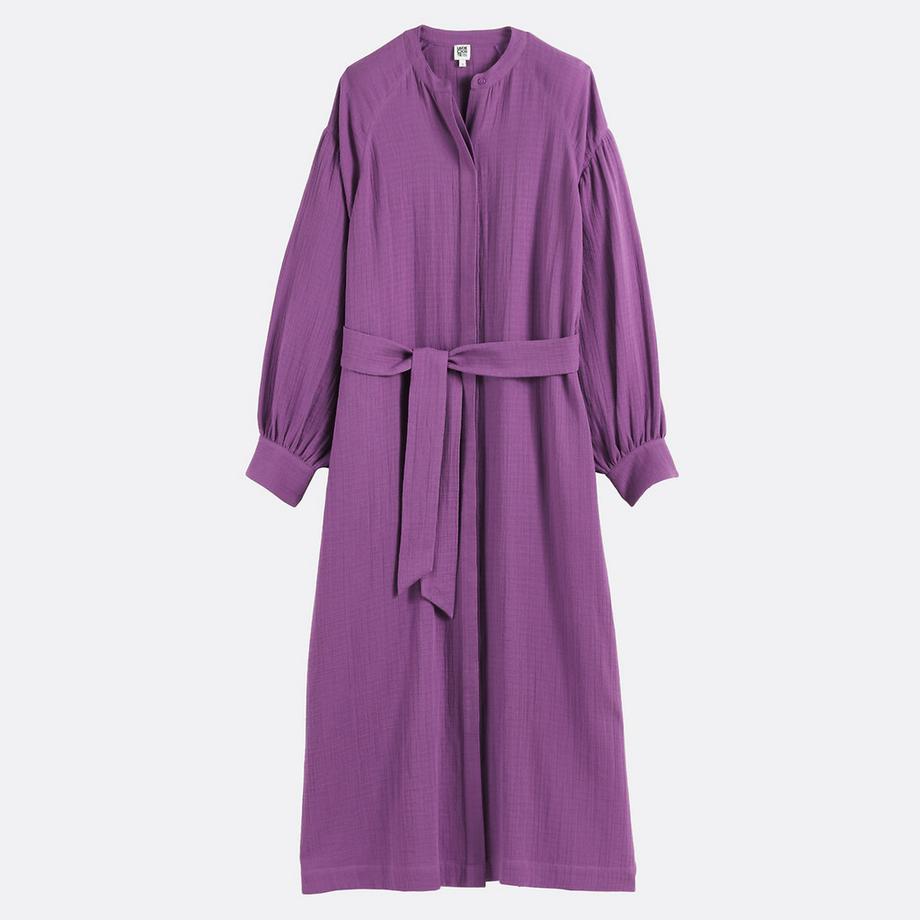 La Redoute Collections Abito Lungo con Cintura Maniche Lunghe  