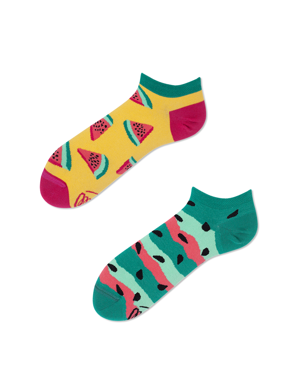 Image of Watermelon Splash Sneakersocks - Herren Multicolor 39-42