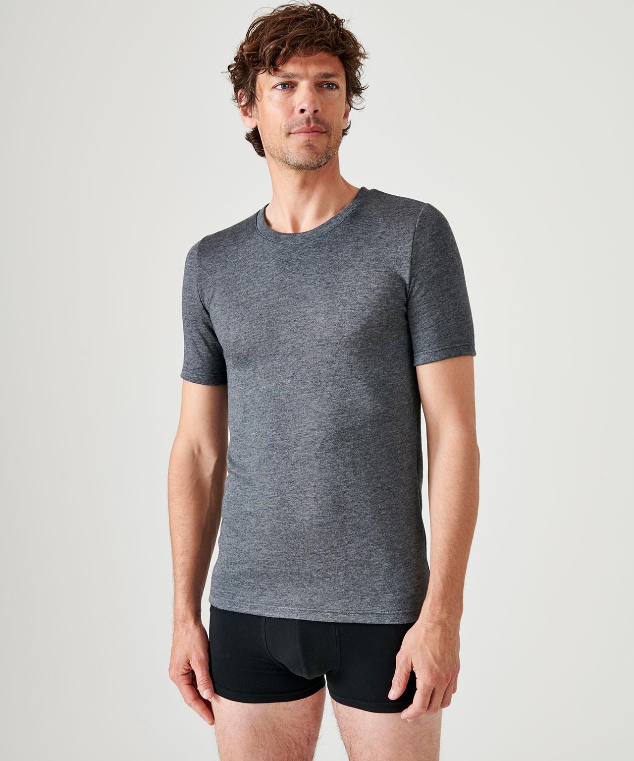 Image of T-shirt, Wärmegrad Medium 3. Herren Grau XXL