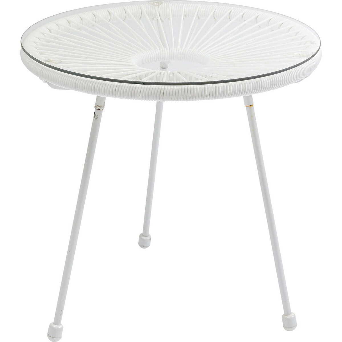 KARE Design Table d&#039;appoint Acapulco Blanc  