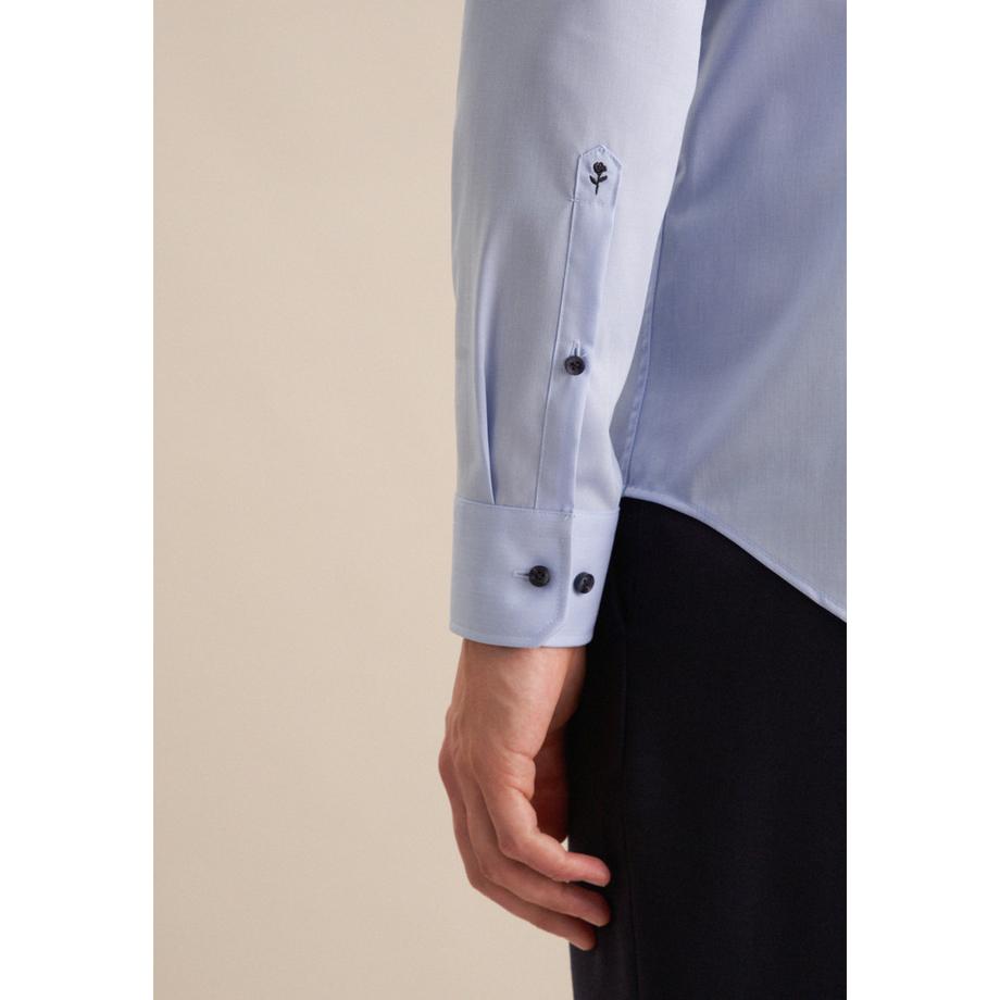 Seidensticker Business Hemd Slim Fit Langarm Uni  