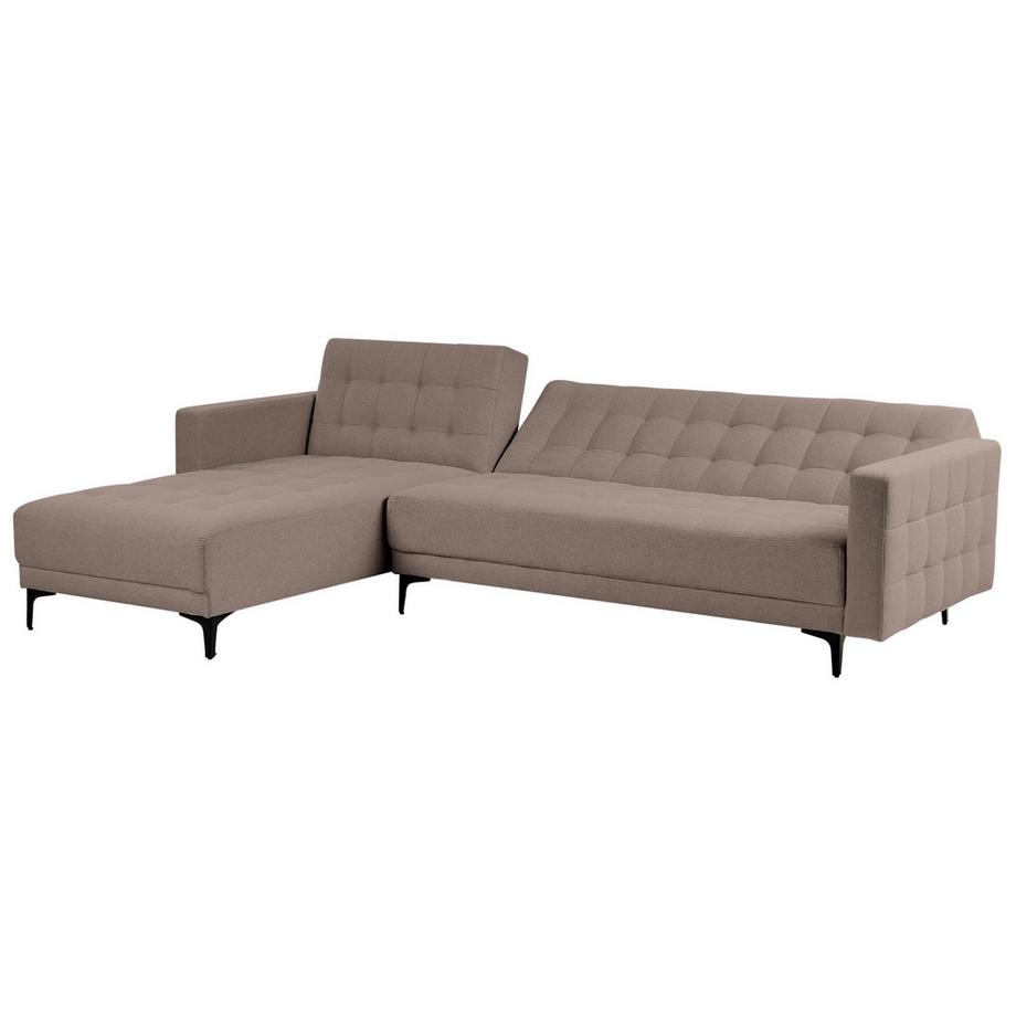 Beliani Rechtsseitiges Ecksofa aus Stoff  ABERDEEN  