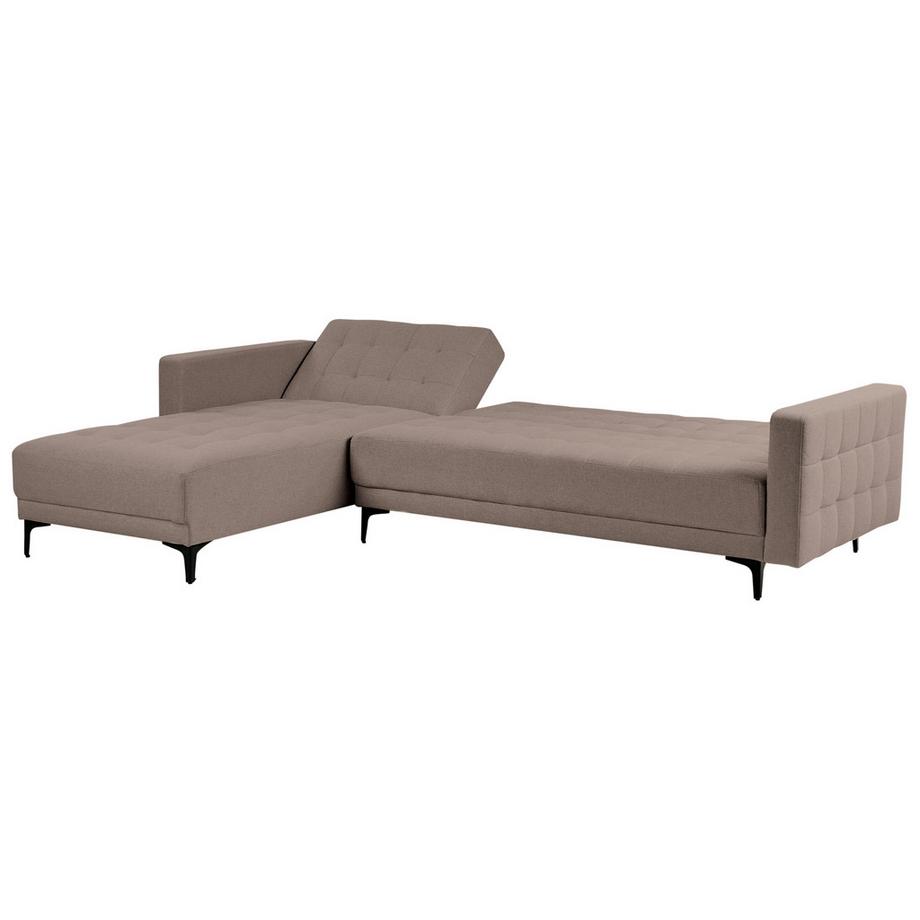 Beliani Rechtsseitiges Ecksofa aus Stoff  ABERDEEN  