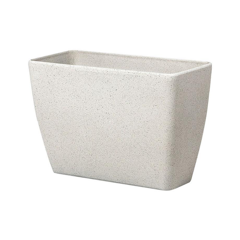 Beliani Set mit 2 Blumentöpfen aus Lehm-Faser-Mischung Skandinavisch BARIS  