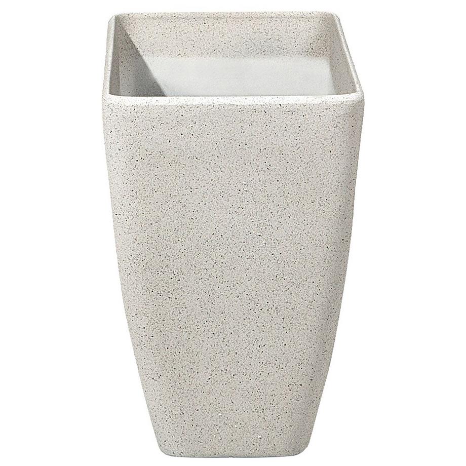 Beliani Set mit 2 Blumentöpfen aus Lehm-Faser-Mischung Skandinavisch BARIS  