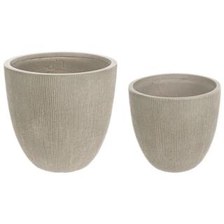 mutoni Vaso da giardino salvia spazzolato (set di 2)  