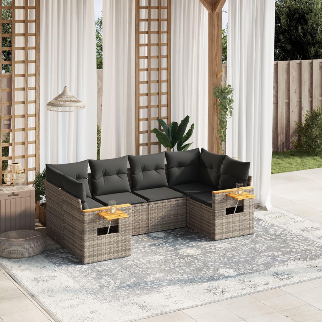 VidaXL set divano da giardino Polirattan  