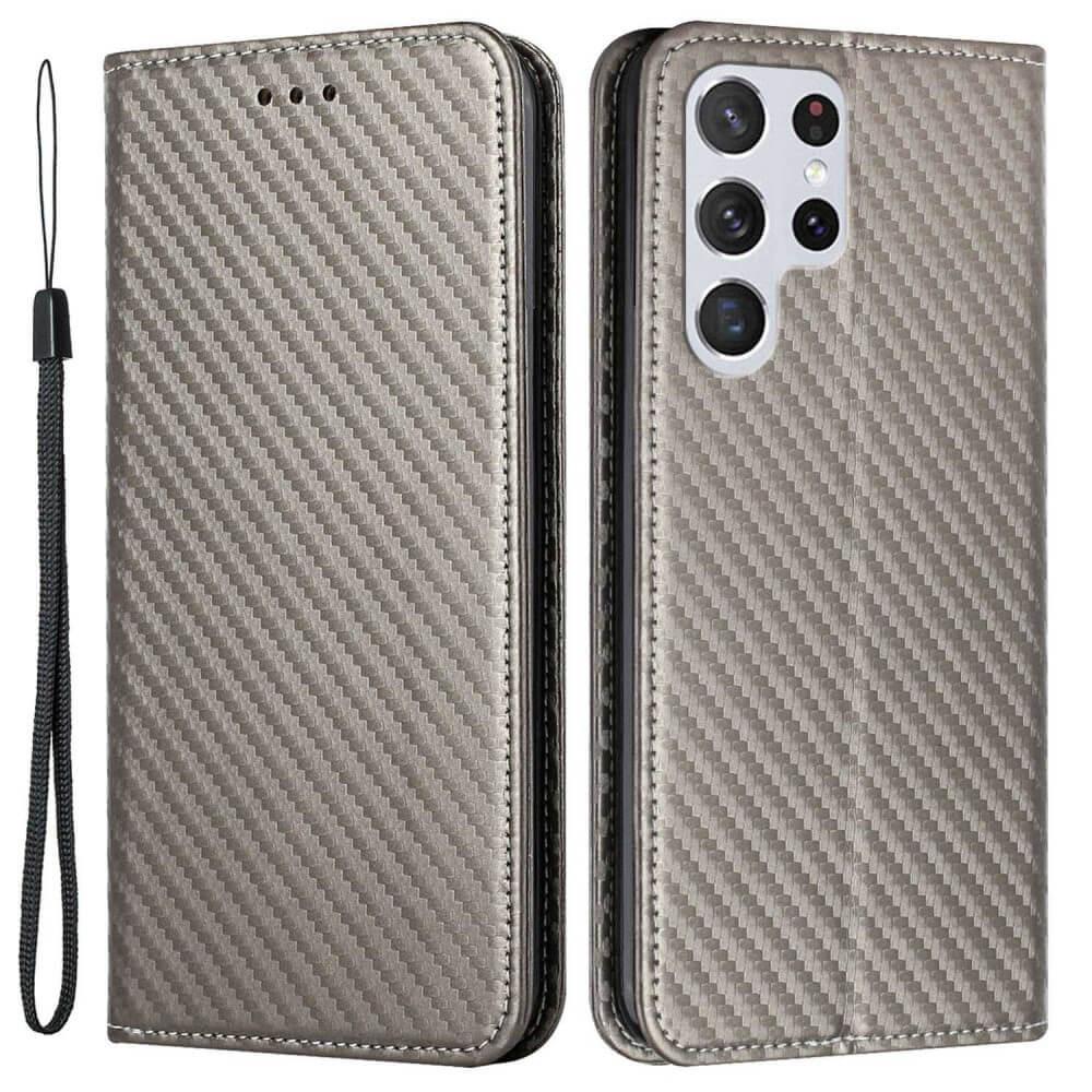 Image of Galaxy S23 Ultra - Carbon Look Flip Case Hülle