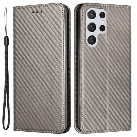 Cover-Discount  Galaxy S23 Ultra - Carbon Look Flip Case Hülle 