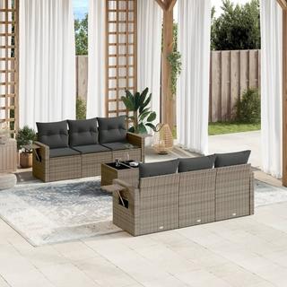 VidaXL set divano da giardino Polirattan  