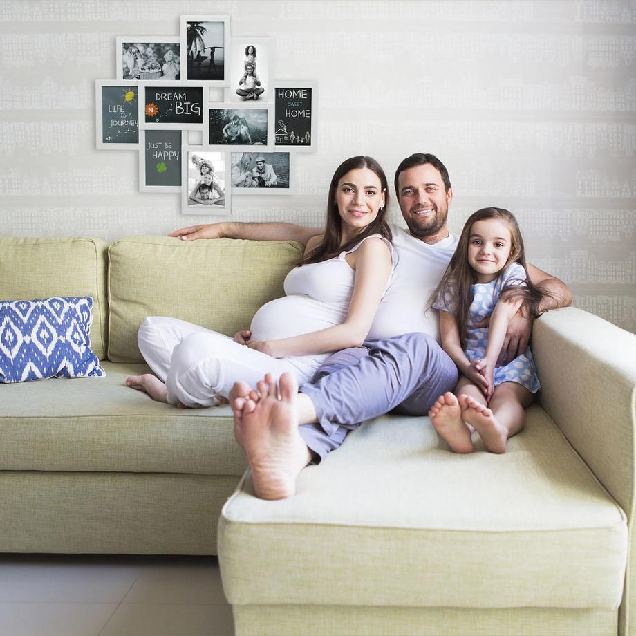 B2X Collage de cadres photo 10 photos  