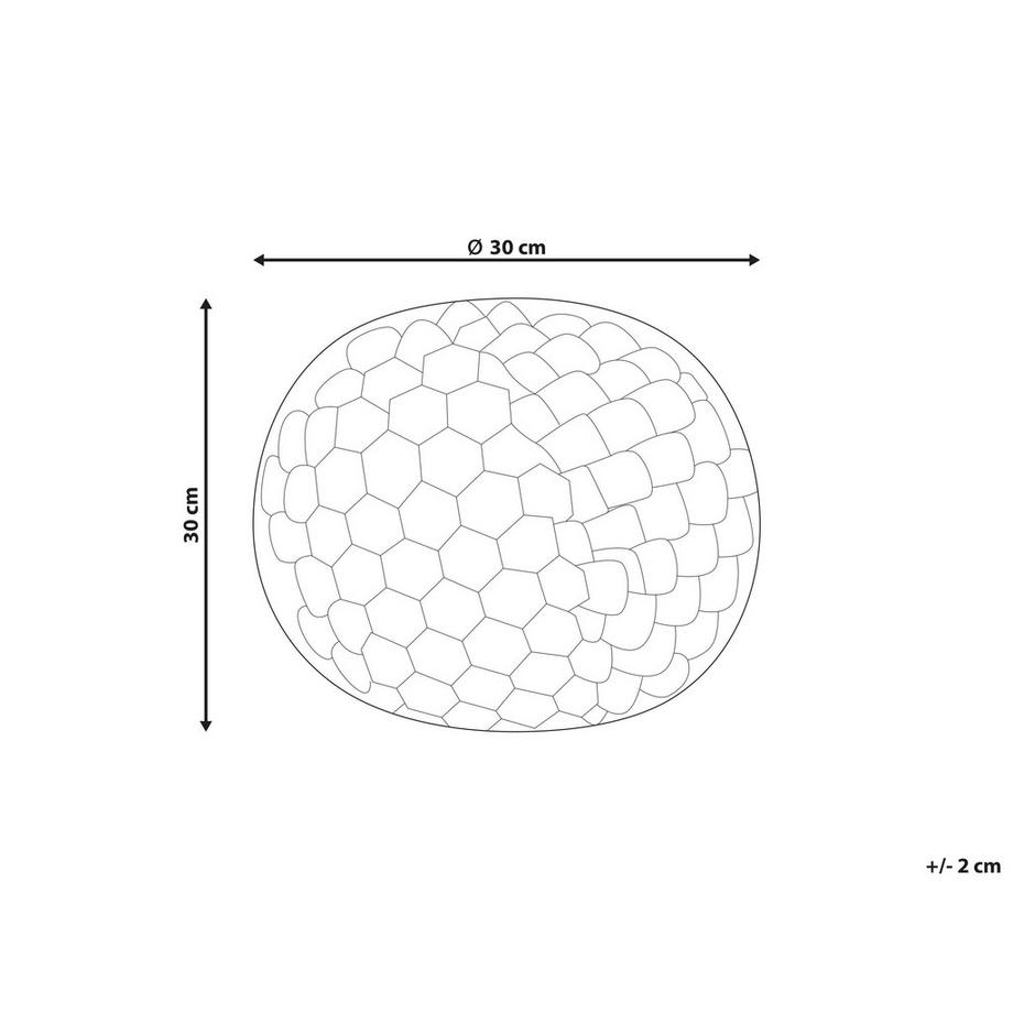Beliani Dekokissen aus Webpelz Modern ROSEA  