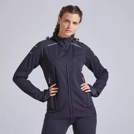 KIPRUN VESTE RUNNING HIVER FEMME D PERLANTE COUPE VENT KIPRUN WARM