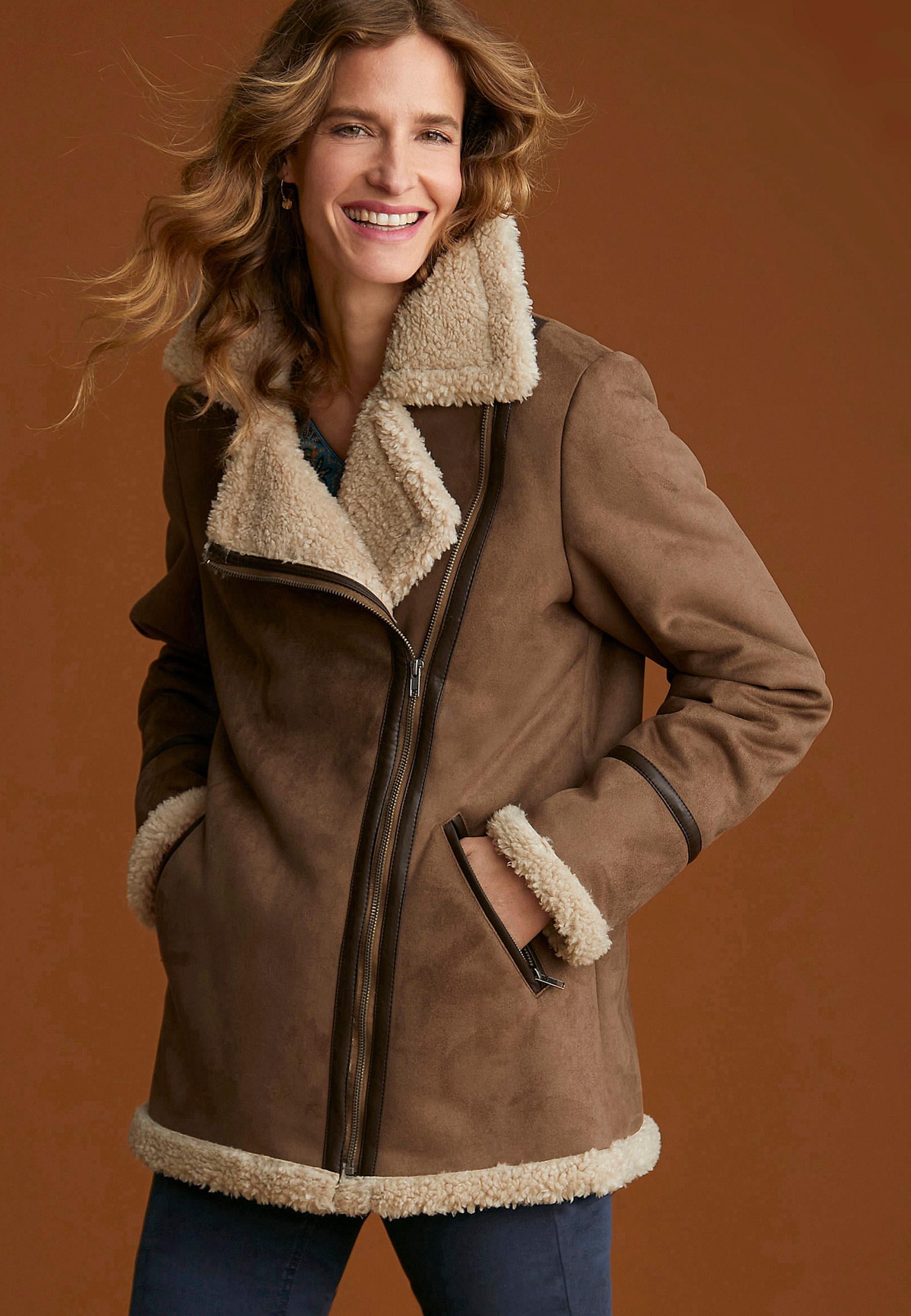 Damart  Asymmetrische Jacke mit aufgerauter Innenseite 