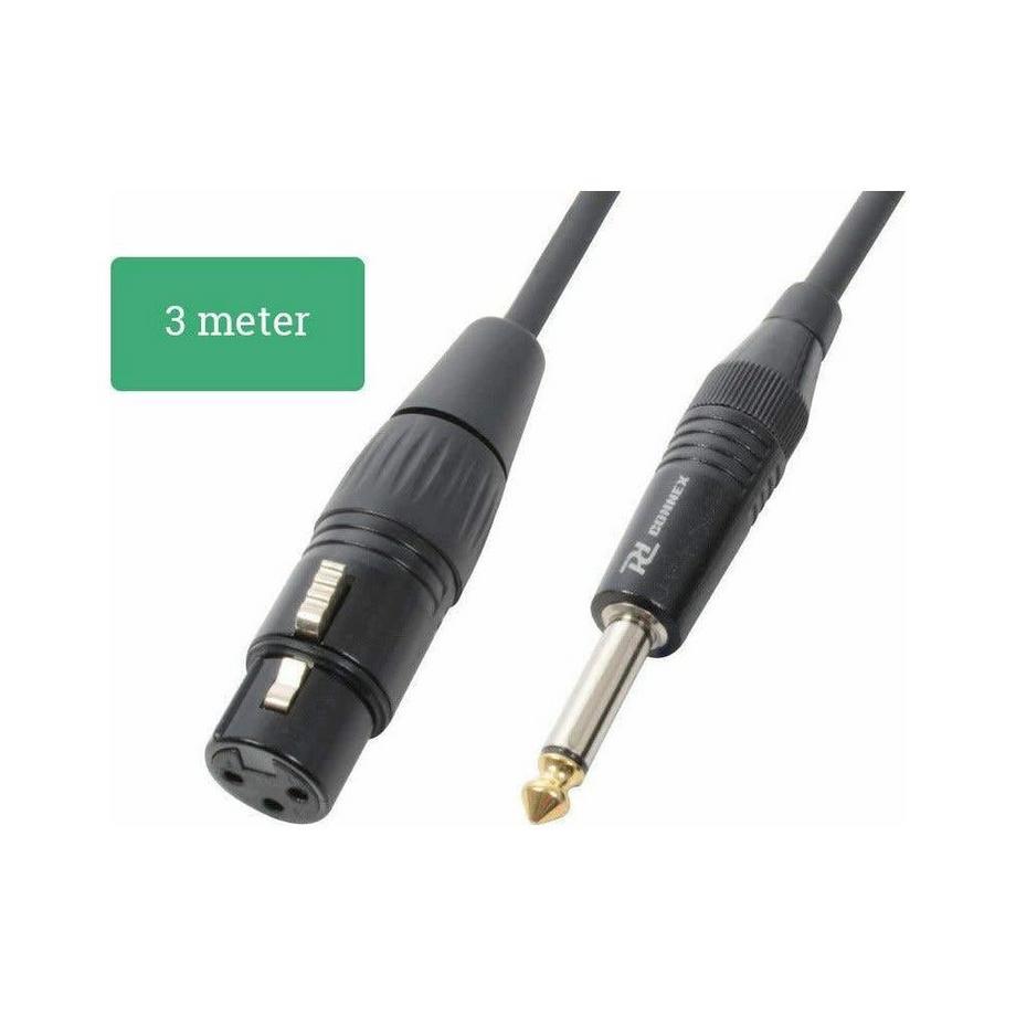 PD-Connex  CX40-3 XLR 3 Pole, female - Klinke 6,3mm, male 3 m 