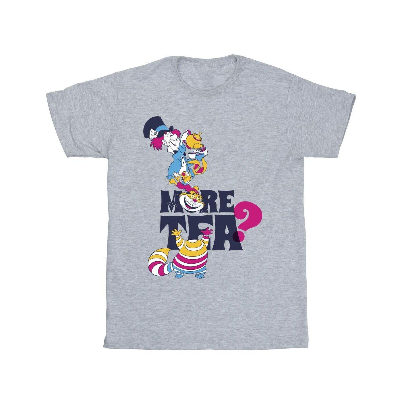 Image of Alice In Wonderland More Tea Tshirt Herren Grau S