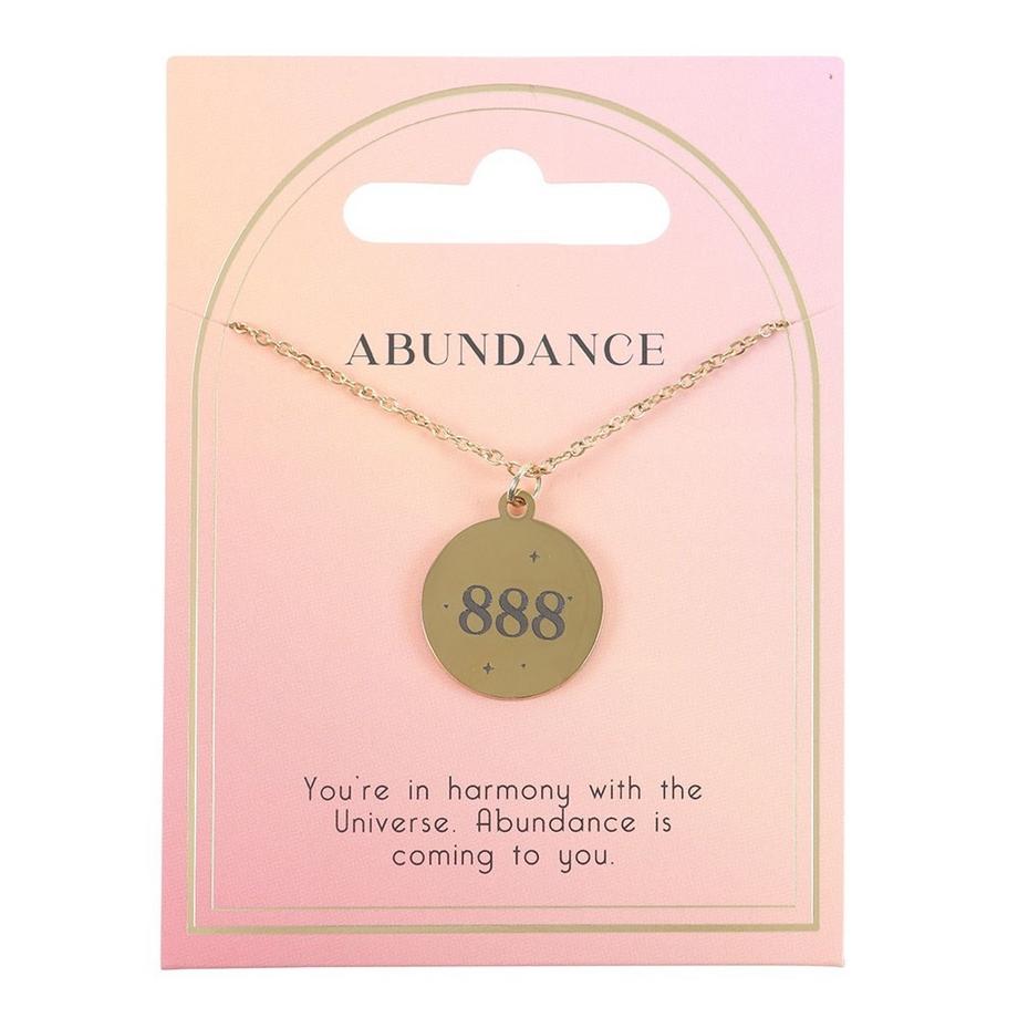 Something Different  888 Abundance Numero Di Angelo Collana 