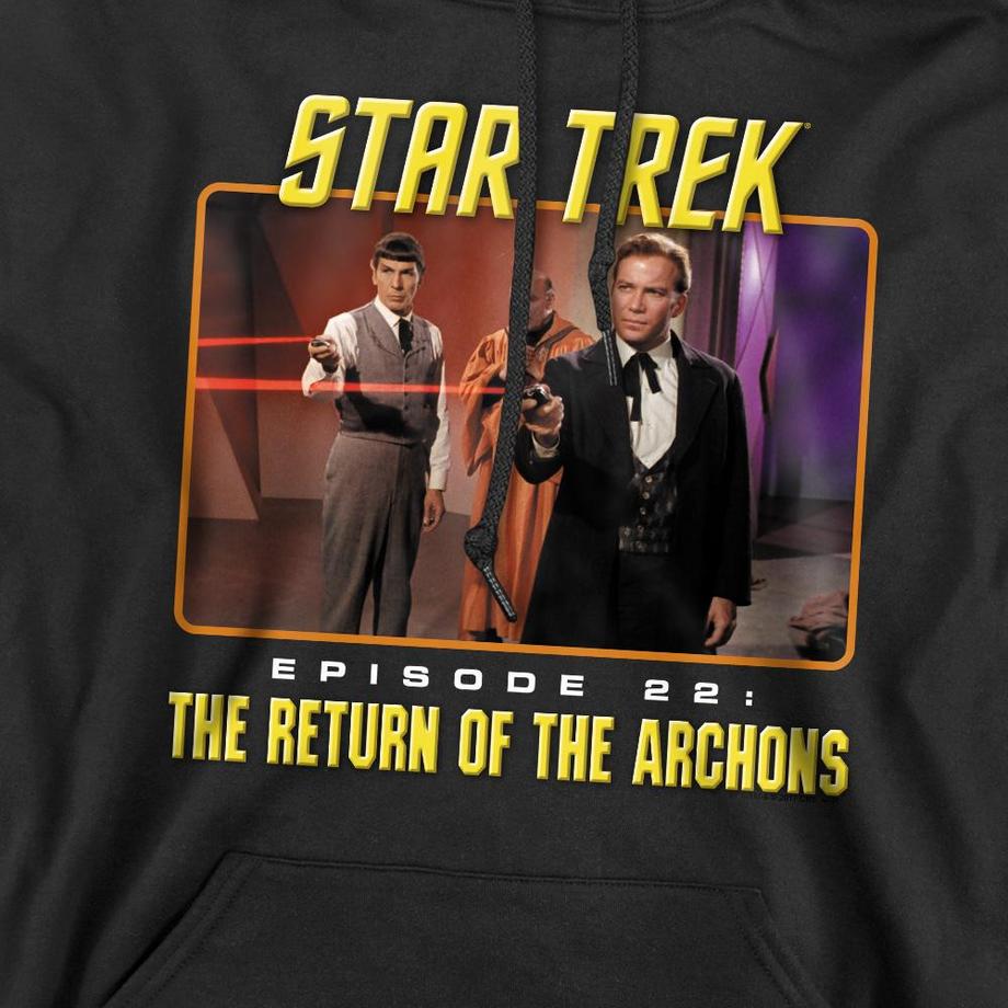 Star Trek Star Trek Episode 22 The Return of the Archons Felpa con Cappuccio  
