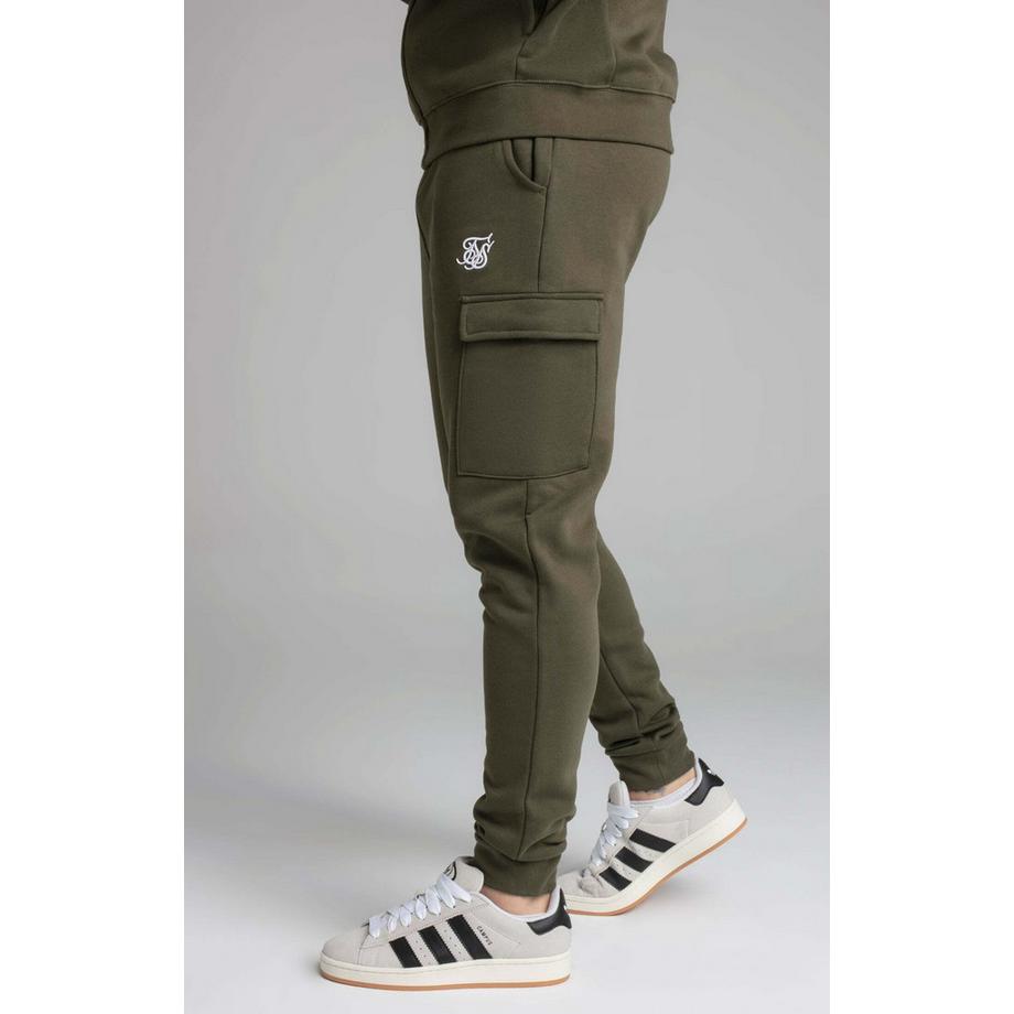 Sik Silk Essential Khaki Cargo Jogger Pantaloni della tuta  