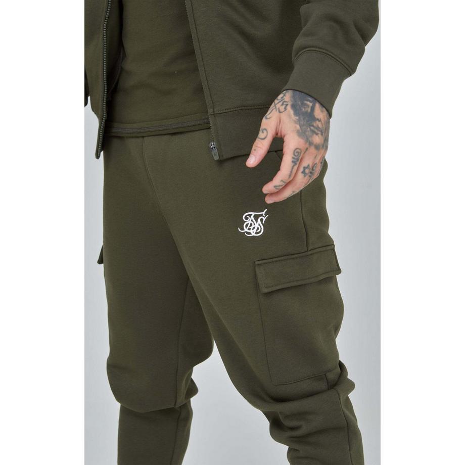 Sik Silk Essential Khaki Cargo Jogger Pantaloni della tuta  