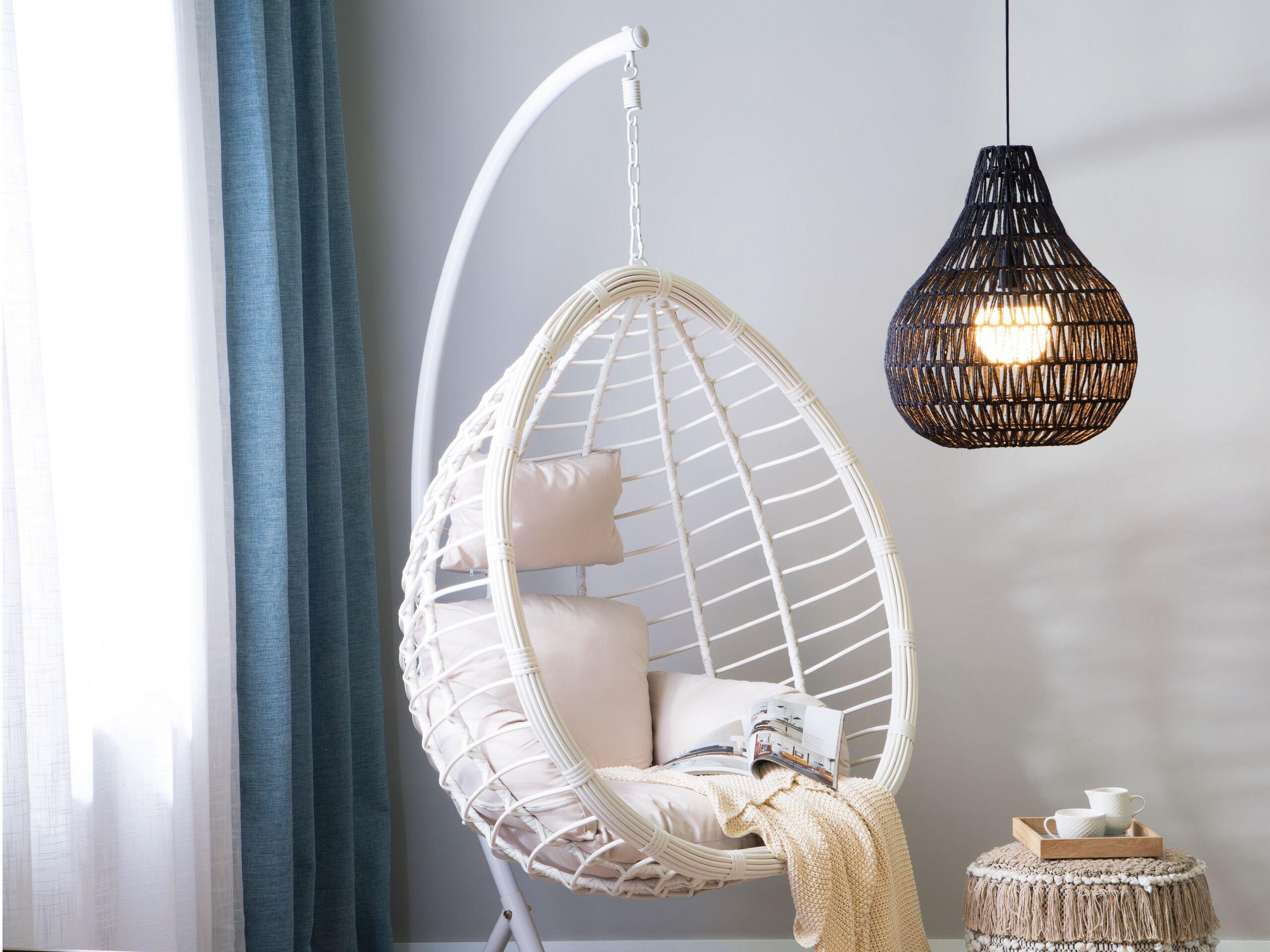 Beliani Lampe suspension en Corde en papier Boho MOLOPO  