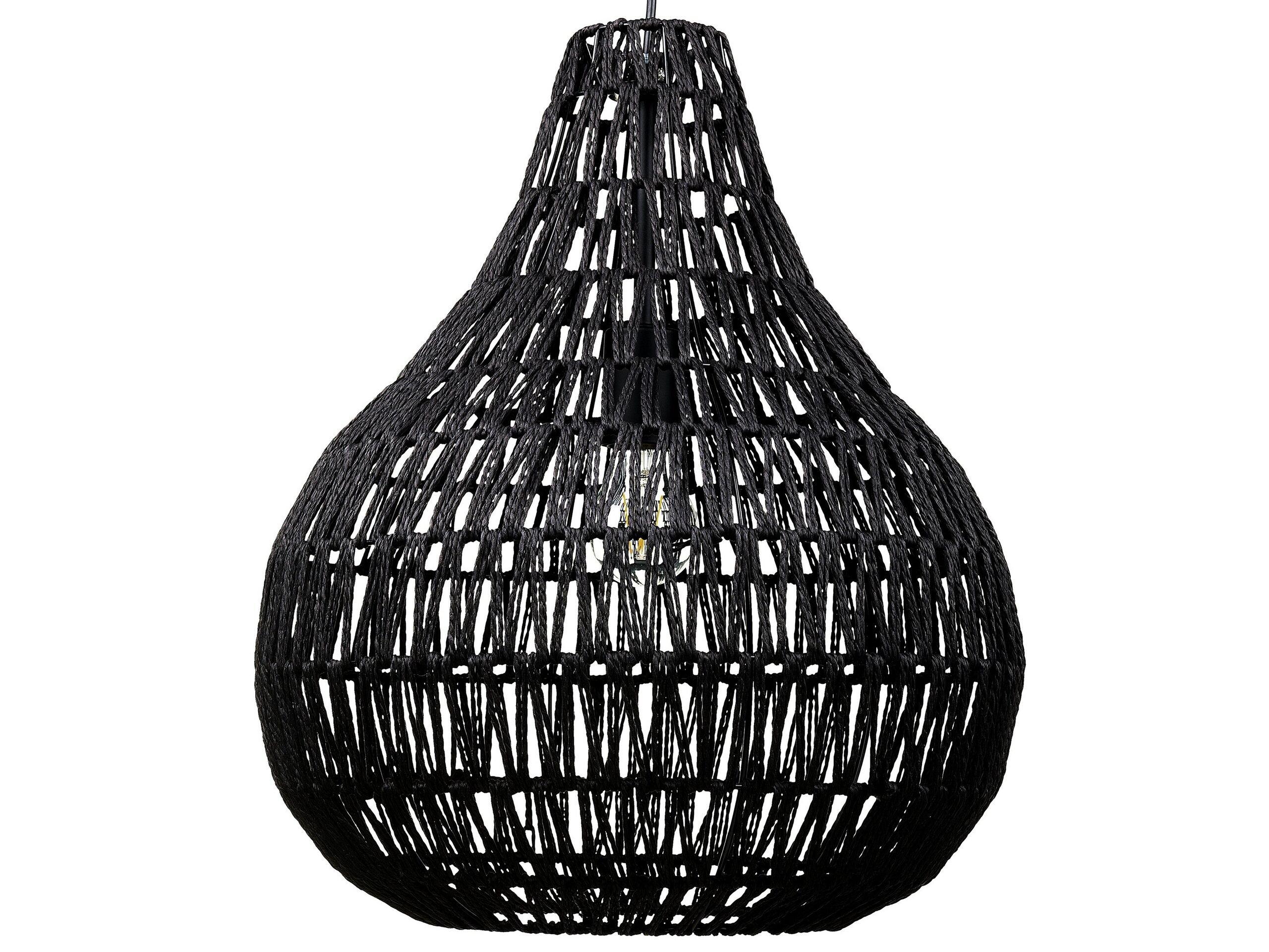 Beliani Lampe suspension en Corde en papier Boho MOLOPO  