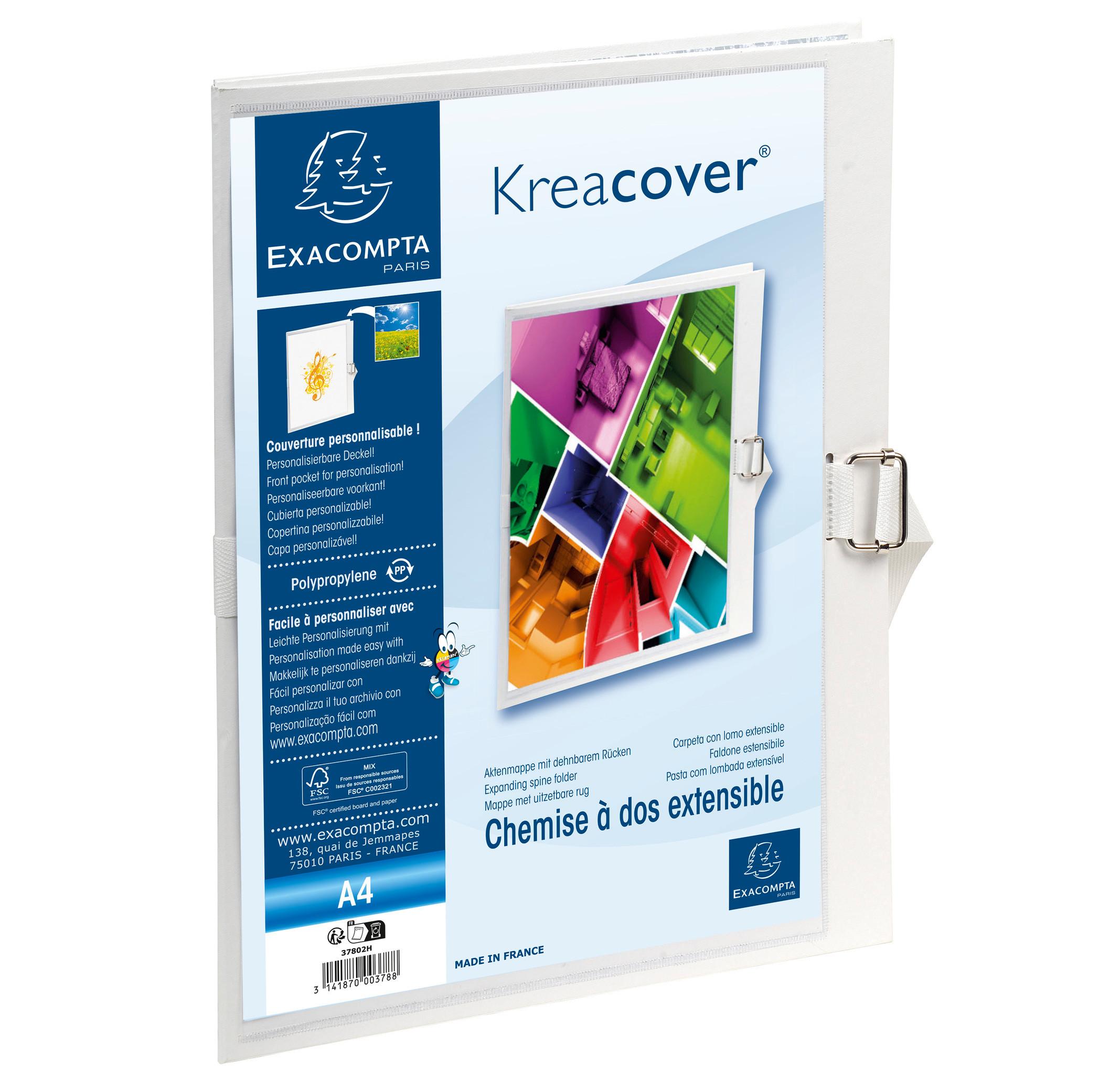 Exacompta Chemise dos extensible Krea Cover® - 24x32cm - x 10  