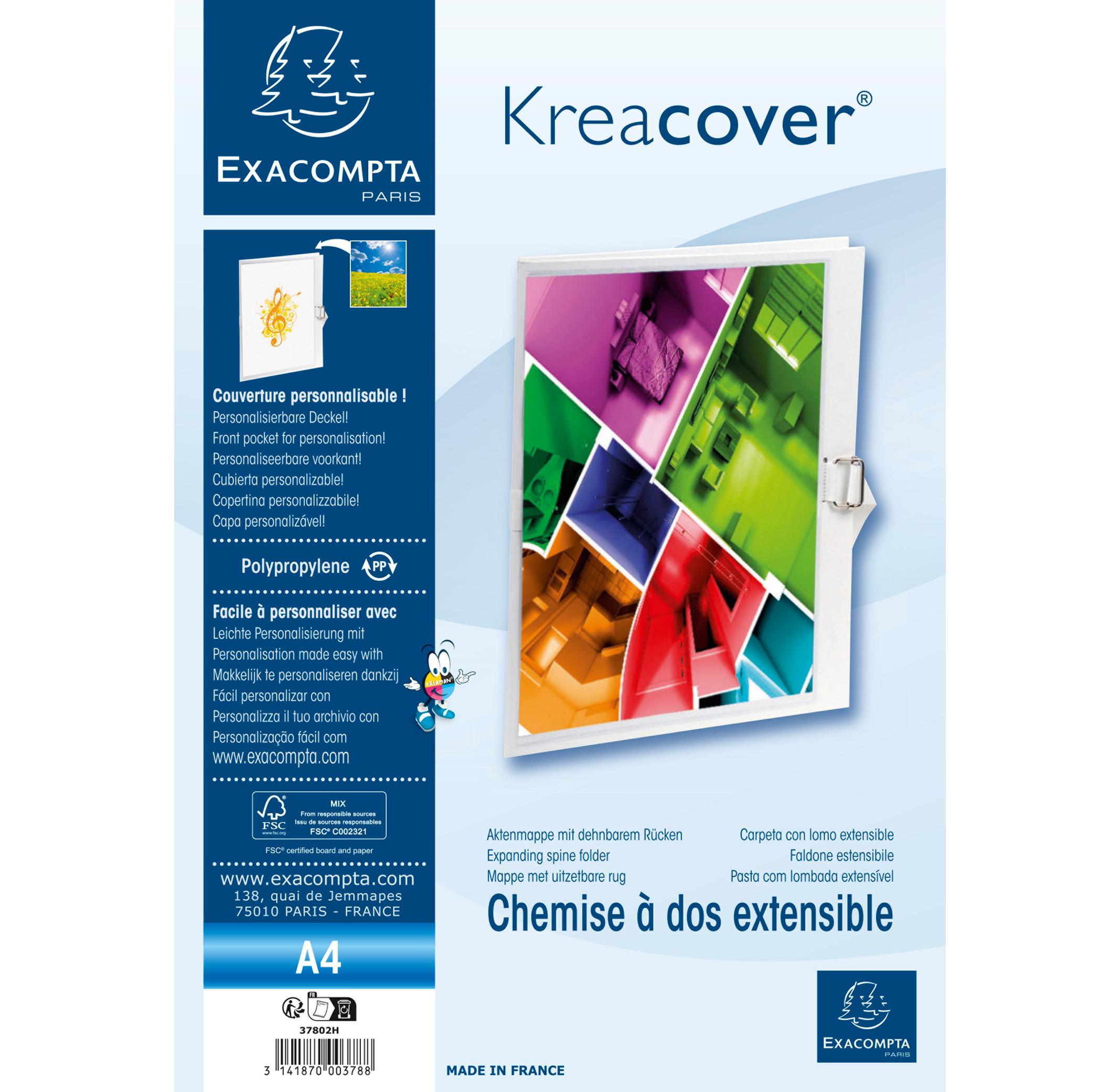 Exacompta Chemise dos extensible Krea Cover® - 24x32cm - x 10  