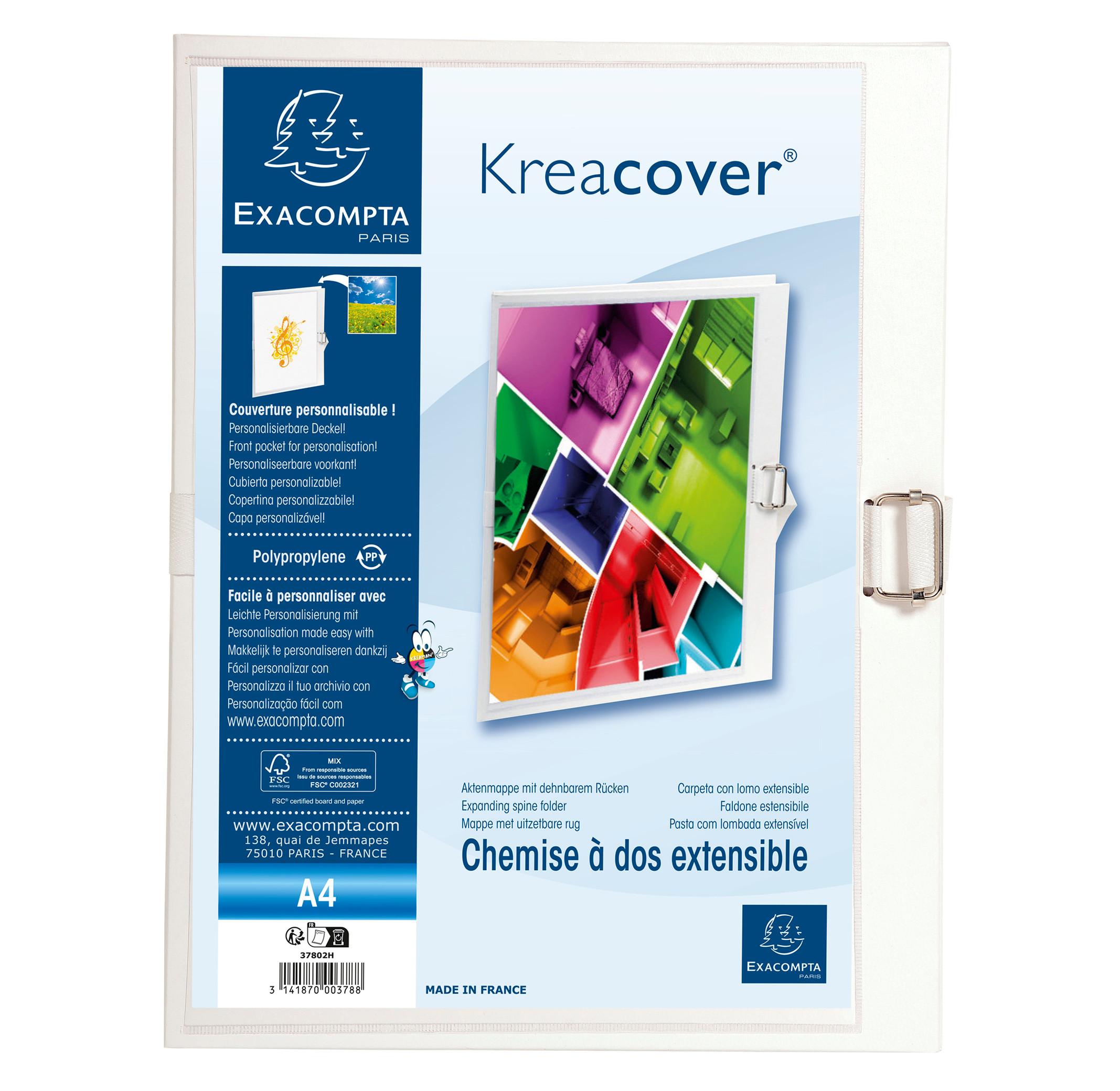 Exacompta Chemise dos extensible Krea Cover® - 24x32cm - x 10  