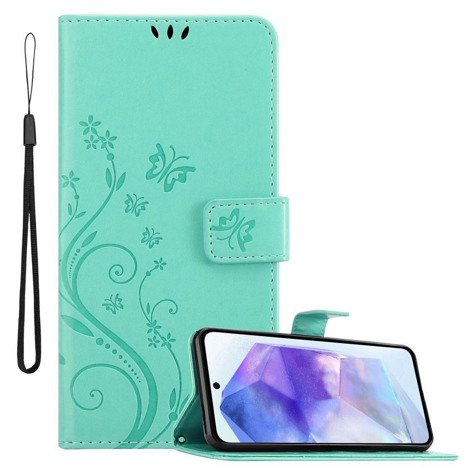 Samsung Galaxy A55 Hülle mit Blumen Muster